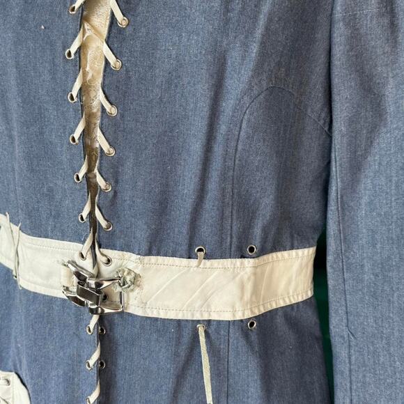 Vintage worldknits denim leather - Picture 4 of 8